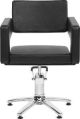 Fauteuil de coiffure Odeon, réglable en hauteur, 5 branches, noir